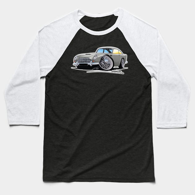 Aston Martin DB5 Grey Baseball T-Shirt by y30man5